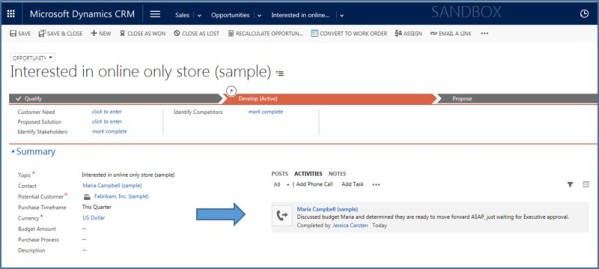 Dynamics CRM Activities Not Notes xRM3 Picture4